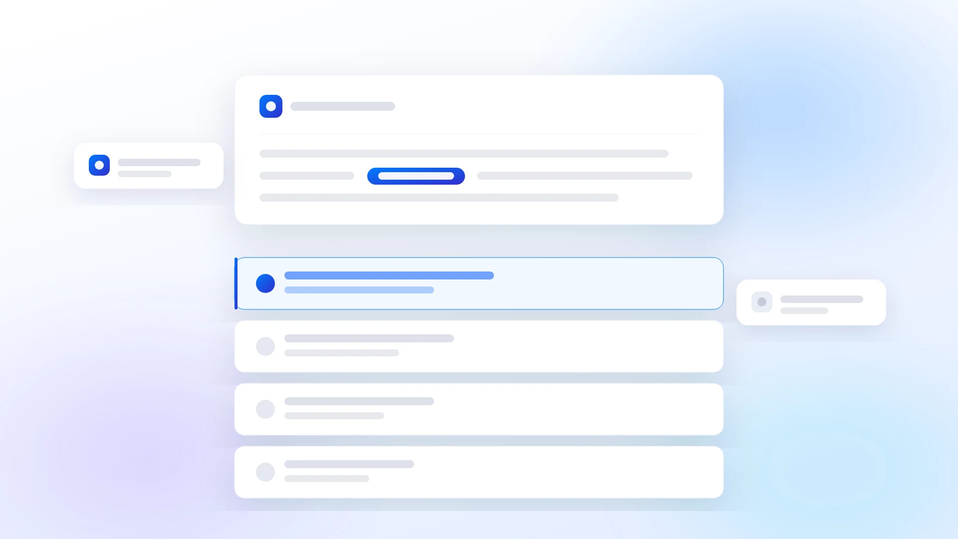 An AI answer card above a ranked list of results, with the brand named in the answer and holding the top result